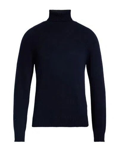 Alpha Studio Man Turtleneck Midnight Blue Size 44 Wool, Viscose, Polyamide, Cashmere