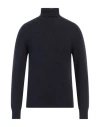 Alpha Studio Man Turtleneck Midnight Blue Size 48 Merino Wool