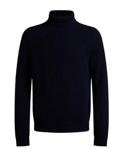 Alpha Studio Man Turtleneck Midnight Blue Size 48 Wool, Cashmere
