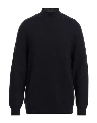 Alpha Studio Man Turtleneck Navy Blue Size 46 Merino Wool