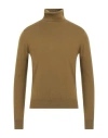 Alpha Studio Man Turtleneck Sage Green Size 36 Cashmere