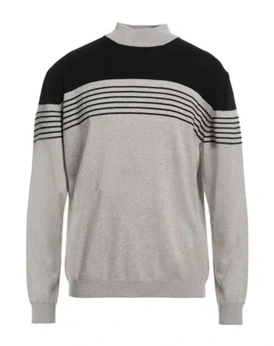 Alpha Studio Man Turtleneck Sand Size Xl Viscose, Nylon, Wool, Cashmere, Polyester In Beige