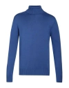 Alpha Studio Man Turtleneck Slate Blue Size 44 Merino Wool