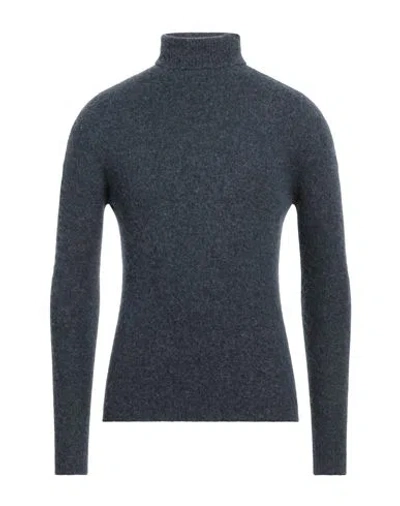 ALPHA STUDIO ALPHA STUDIO MAN TURTLENECK SLATE BLUE SIZE 46 ALPACA WOOL, POLYAMIDE, COTTON, MODAL, ELASTANE