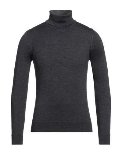 Alpha Studio Man Turtleneck Steel Grey Size 44 Wool