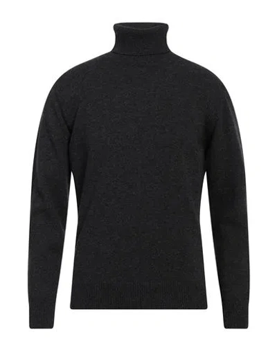 Alpha Studio Man Turtleneck Steel Grey Size 44 Wool