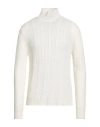 Alpha Studio Man Turtleneck White Size 42 Recycled Wool, Viscose, Polyamide, Recycled Cashmere