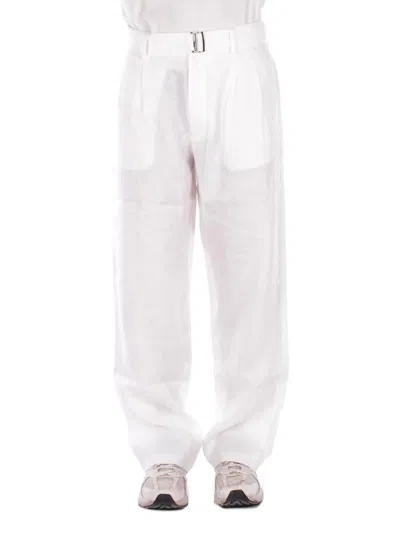 Alpha Studio Men's Pants Au5378q 1003 Pant Over Pence Milk In White