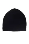 Alpha Studio Blue Merino Wool Hats & Cap In Black