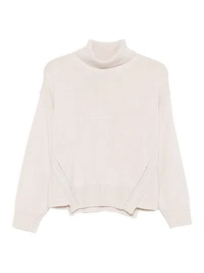 ALPHA STUDIO SUÉTER CON CUELLO ALTO - BLANCO