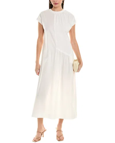 Alpha Studio Midi Dress In White