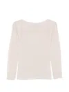 Alpha Studio Open-knit Long-sleeve Sweater In Neutrals