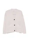 Alpha Studio Patch-pocket V-neck Cardigan In Pink