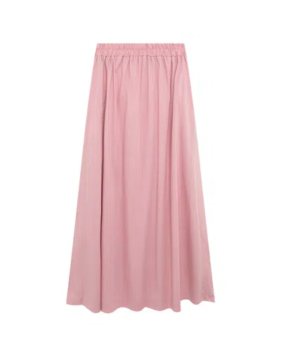 Alpha Studio Pink Poplin Skirt