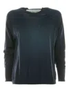 Alpha Studio Raglan-sleeves Sweater In Blue