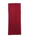 Alpha Studio Red Rectangular Wool-cashmere Stole In Red