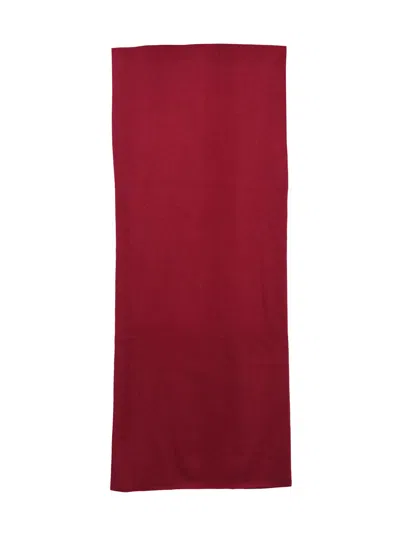 Alpha Studio Red Rectangular Wool-cashmere Stole