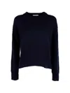 Alpha Studio Ribbed-trim Sweatshirt In Blue