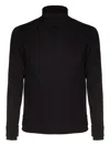 Alpha Studio Roll-neck Sweater In Black