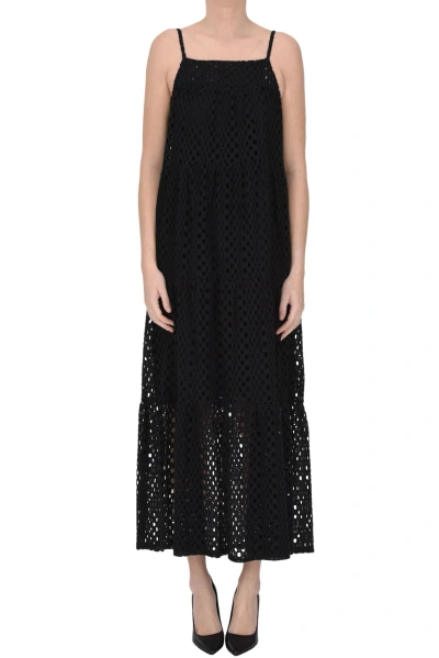 Alpha Studio Sangallo Long Dress In Black