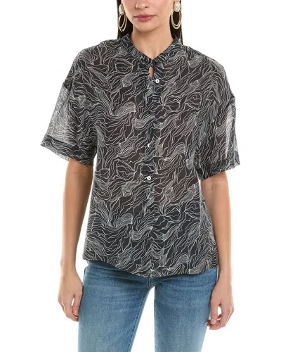 ALPHA STUDIO ALPHA STUDIO SEMI-SHEER TOP