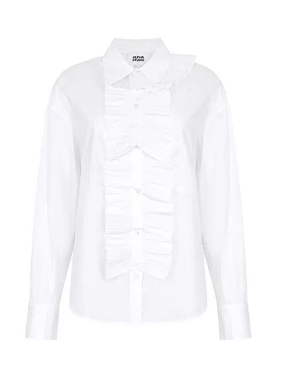 Alpha Studio Shirt In White