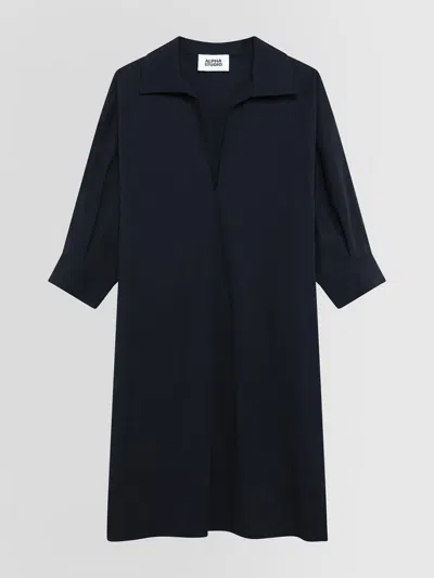 Alpha Studio Short Dress Woman Blue Night In Other