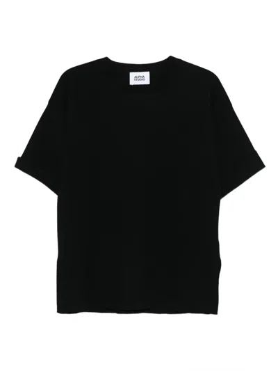 ALPHA STUDIO SHORT SLEEVE SWATER