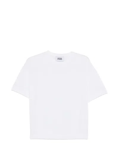 Alpha Studio Short-sleeve T-shirt In White