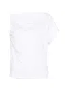 Alpha Studio Shoulder-tie Top In White