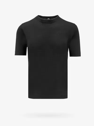 Alpha Studio Silk And Cashmere Sweater In Black