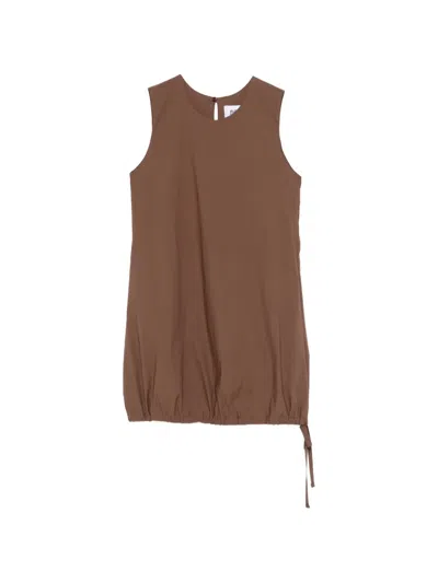 Alpha Studio Sleeveless Mini Dress In Brown
