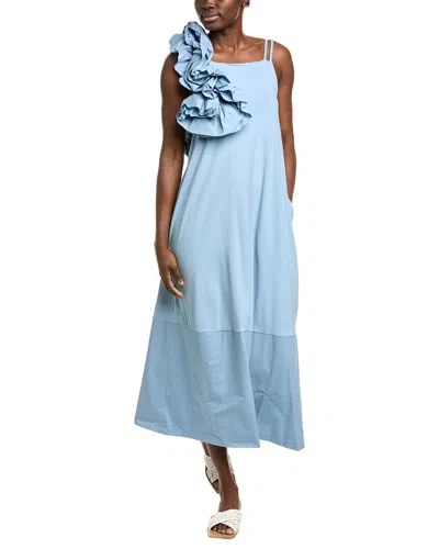 Alpha Studio Spallini Maxi Dress In Blue
