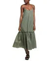 Alpha Studio Spallini Maxi Dress In Green