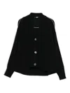 Alpha Studio V-neck Knit Sweater In Merino Wool In Black