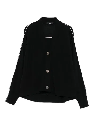 ALPHA STUDIO SUÉTER CON CUELLO DE PICO - NEGRO