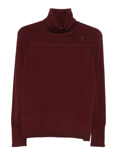 ALPHA STUDIO SUÉTER CUELLO REDONDO - ROJO OSCURO