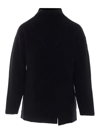 Alpha Studio Suéter Cuello Redondo - Negro