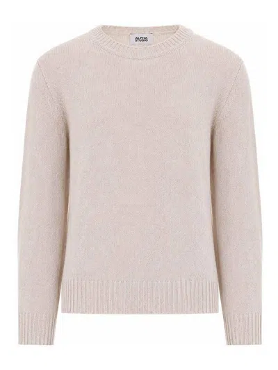 Alpha Studio Jumper In Neutral