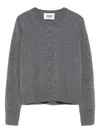 Alpha Studio Medium-gray Geelong Wool Sweater In Black