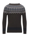 Alpha Studio Sweaters In Dark Brown