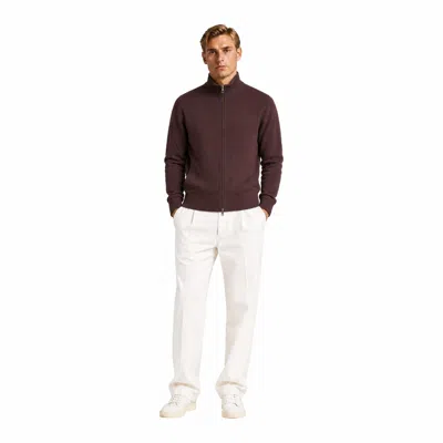 Alpha Studio Sweaters In Marrone Marrone