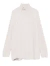 Alpha Studio Zip High-neck Sweater In Multi