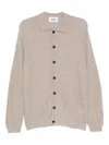 Alpha Studio Long-sleeved Cardigan In Neutral