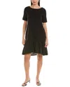 Alpha Studio Flare Panel A-line Dress In Black