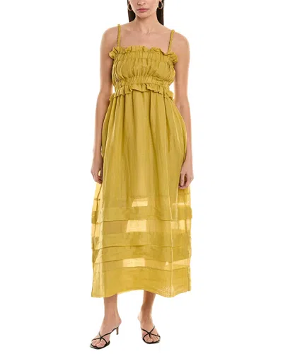 Alpha Studio Tank Dress In Yellow