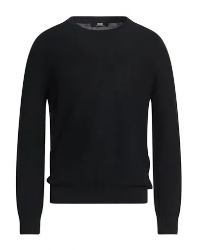 Alpha Studio The Fine Essentials Man Sweater Black Size 44 Sea Island Cotton
