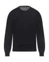 Alpha Studio The Fine Essentials Man Sweater Blue Size 44 Merino Wool In Black