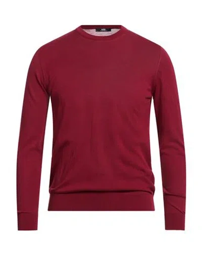 Alpha Studio The Fine Essentials Man Sweater Brick Size 44 Sea Island Cotton In Red