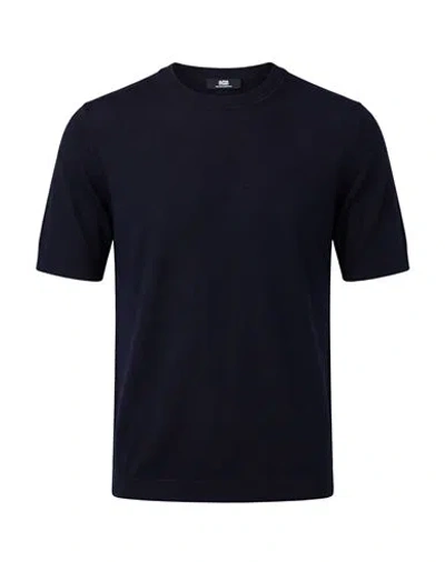 Alpha Studio The Fine Essentials Man Sweater Midnight Blue Size 36 Merino Wool In Multi